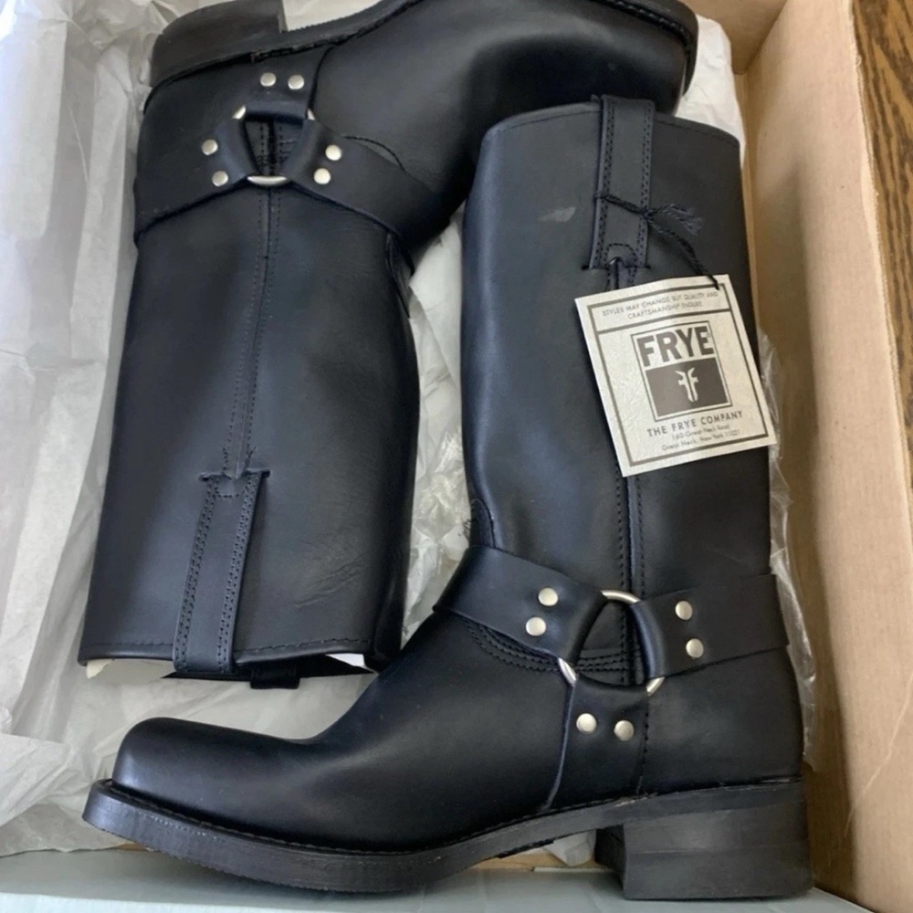 Frye Harness Boots Men's Size 10 Made In USA 87350 Vintage 2000’s New Old Stock